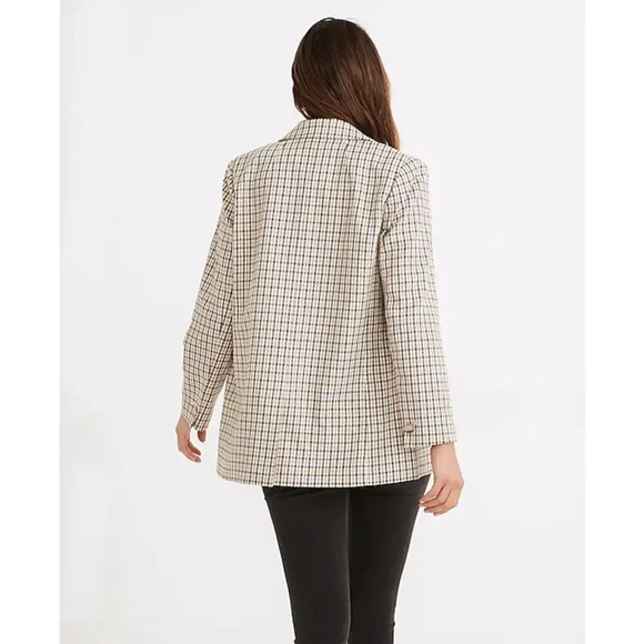 MADEWELL Dorset Blazer in Albermarle Plaid Preppy Academia Size XS Autumn Fall - Picture 2 of 11